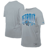 Detroit Lions New Era Combine Authentic Helmet T-Shirt Silver | NFL