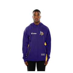 Minnesota Vikings New Era Combine Authentic Raglan Scuba Full-Zip Hoodie Purple | NFL
