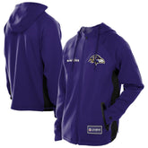 Baltimore Ravens New Era Combine Authentic Raglan Scuba Full-Zip Hoodie Purple | NFL