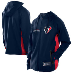 Houston Texans New Era Combine Authentic Raglan Scuba Full-Zip Hoodie Navy | NFL