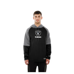 Las Vegas Raiders New Era Combine Authentic Color Block Raglan Pullover Hoodie Black | NFL