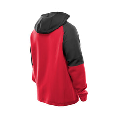 San Francisco 49ers New Era Combine Authentic Color Block Raglan Pullover Hoodie Scarlet | NFL