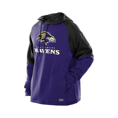Baltimore Ravens New Era Combine Authentic Color Block Raglan Pullover Hoodie Purple | NFL