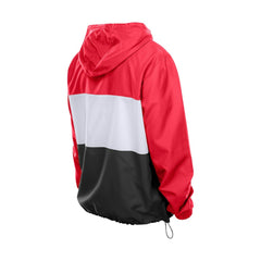 Kansas City Chiefs New Era Ripstop Quarter-Zip Hooded Windbreaker Red | NFL