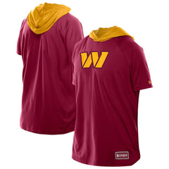 Washington Commanders New Era Combine Authentic Hooded Raglan Short-Sleeve T-Shirt Scarlet | NFL