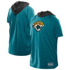 Jacksonville Jaguars New Era Combine Authentic Hooded Raglan Short-Sleeve T-Shirt Teal | NFL