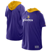 Minnesota Vikings New Era Combine Authentic Hooded Raglan Short-Sleeve T-Shirt Purple | NFL