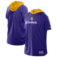 Minnesota Vikings New Era Combine Authentic Hooded Raglan Short-Sleeve T-Shirt Purple | NFL