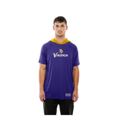 Minnesota Vikings New Era Combine Authentic Hooded Raglan Short-Sleeve T-Shirt Purple | NFL