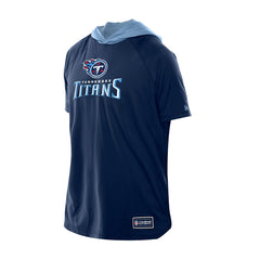 Tennessee Titans New Era Combine Authentic Hooded Raglan Short-Sleeve T-Shirt Navy | NFL