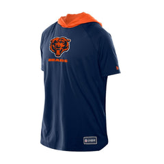 Chicago Bears New Era Combine Authentic Hooded Raglan Short-Sleeve T-Shirt Navy | NFL