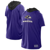 Baltimore Ravens New Era Combine Authentic Hooded Raglan Short-Sleeve T-Shirt Purple | NFL