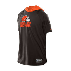 Cleveland Browns New Era Combine Authentic Hooded Raglan Short-Sleeve T-Shirt Brown | NFL