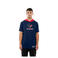 Houston Texans New Era Combine Authentic Hooded Raglan Short-Sleeve T-Shirt Navy | NFL