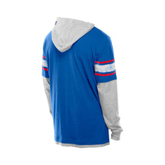 New York Giants New Era Twofer Layered Long Sleeve Hoodie T-Shirt Royal | NFL
