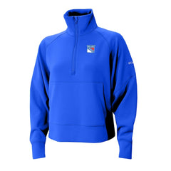 New York Rangers Columbia Women's Wickhams Hills Raglan Omni-Wick Half-Zip Pullover - Blue - NHL
