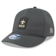 New Orleans Saints New Era 2025 Sideline Cold Weather Retro Crown 59FIFTY Fitted Hat Charcoal | NFL