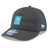 Miami Dolphins New Era 2025 Sideline Cold Weather Retro Crown 59FIFTY Fitted Hat Charcoal | NFL