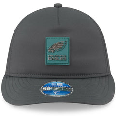 Philadelphia Eagles New Era 2025 Sideline Cold Weather Retro Crown 59FIFTY Fitted Hat Charcoal | NFL
