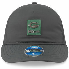 Green Bay Packers New Era 2025 Sideline Cold Weather Retro Crown 59FIFTY Fitted Hat Charcoal | NFL