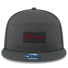 Atlanta Falcons New Era 2025 Sideline Cold Weather Split Panel 9FIFTY Snapback Hat Charcoal | NFL