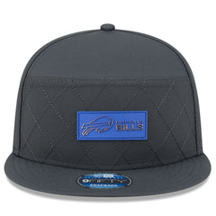 Buffalo Bills New Era 2025 Sideline Cold Weather Split Panel 9FIFTY Snapback Hat Charcoal | NFL
