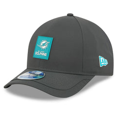Miami Dolphins New Era 2025 Sideline Cold Weather 9FORTY M-Crown Adjustable Hat Charcoal | NFL