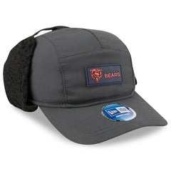 Chicago Bears New Era 2025 Sideline Cold Weather Runner Dog Ear Adjustable Hat Charcoal | NFL