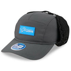 Detroit Lions New Era 2025 Sideline Cold Weather Runner Dog Ear Adjustable Hat Charcoal | NFL