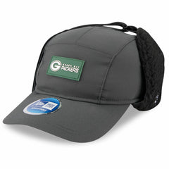 Green Bay Packers New Era 2025 Sideline Cold Weather Runner Dog Ear Adjustable Hat Charcoal | NFL