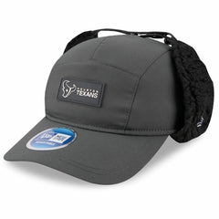 Houston Texans New Era 2025 Sideline Cold Weather Runner Dog Ear Adjustable Hat Charcoal | NFL