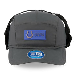 Indianapolis Colts New Era 2025 Sideline Cold Weather Runner Dog Ear Adjustable Hat Charcoal | NFL