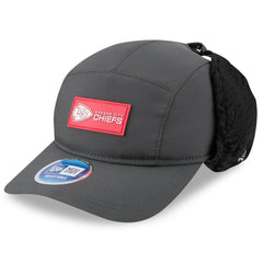 Kansas City Chiefs New Era 2025 Sideline Cold Weather Runner Dog Ear Adjustable Hat Charcoal | NFL