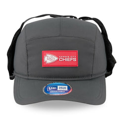 Kansas City Chiefs New Era 2025 Sideline Cold Weather Runner Dog Ear Adjustable Hat Charcoal | NFL