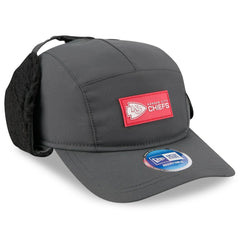 Kansas City Chiefs New Era 2025 Sideline Cold Weather Runner Dog Ear Adjustable Hat Charcoal | NFL