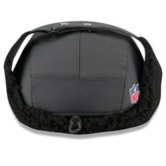 Las Vegas Raiders New Era 2025 Sideline Cold Weather Runner Dog Ear Adjustable Hat Charcoal | NFL