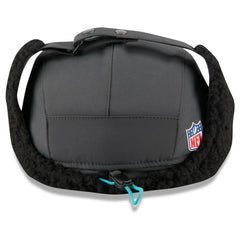 Miami Dolphins New Era 2025 Sideline Cold Weather Runner Dog Ear Adjustable Hat Charcoal | NFL