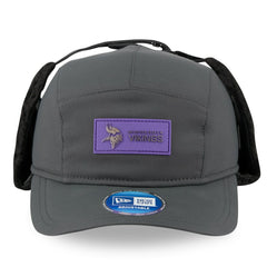 Minnesota Vikings New Era 2025 Sideline Cold Weather Runner Dog Ear Adjustable Hat Charcoal | NFL