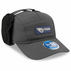 Tennessee Titans New Era 2025 Sideline Cold Weather Runner Dog Ear Adjustable Hat Charcoal | NFL