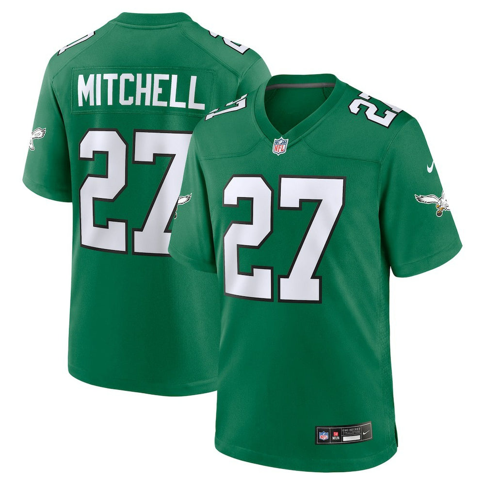 Quinyon Mitchell Philadelphia Eagles Alternate Game Jersey Kelly Green | Nike for Sale