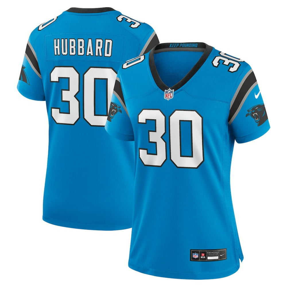 Chuba Hubbard Carolina Panthers Women's Alternate Game Jersey Blue | Nike for Sale
