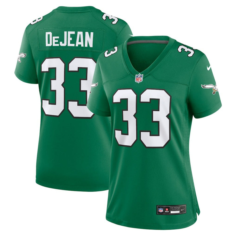 Cooper DeJean Philadelphia Eagles Women's Alternate Game Jersey Kelly Green | Nike for Sale