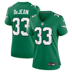 Cooper DeJean Philadelphia Eagles Women's Alternate Game Jersey Kelly Green | Nike for Sale