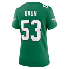 Zack Baun Philadelphia Eagles Women's Alternate Game Jersey Kelly Green | Nike for Sale