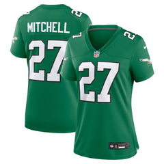 Quinyon Mitchell Philadelphia Eagles Women's Alternate Game Jersey Kelly Green | Nike for Sale