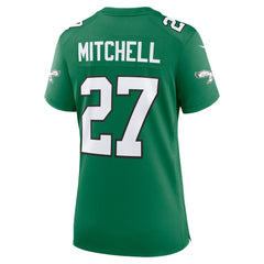 Quinyon Mitchell Philadelphia Eagles Women's Alternate Game Jersey Kelly Green | Nike for Sale