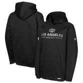 Los Angeles Kings Fanatics Youth Authentic Pro Rink Raglan Hoodie - Black - NHL