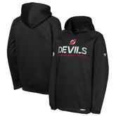 New Jersey Devils Fanatics Youth Authentic Pro Rink Raglan Hoodie - Black - NHL