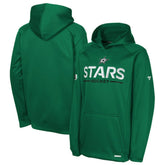 Dallas Stars Fanatics Youth Authentic Pro Rink Raglan Hoodie - Kelly Green - NHL