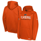 Philadelphia Flyers Fanatics Youth Authentic Pro Rink Raglan Hoodie - Orange - NHL